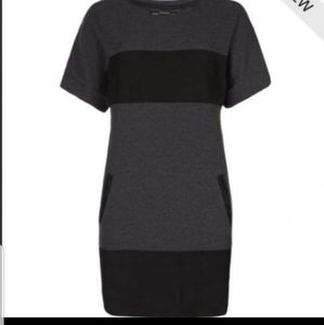 Grey & Genuine Black Suede $250 All Saints Dress